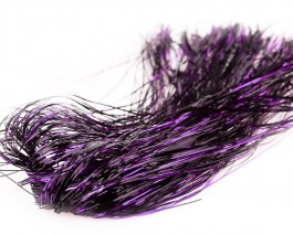Tinsel Blend Hair, Black Violet